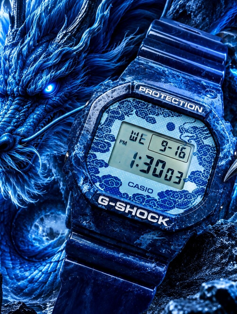 CASIO G-SHOCK - DW-5600BWP-2ER ( DRAGON SERIES )
